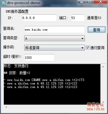 【原创】DNS协yi源码演示