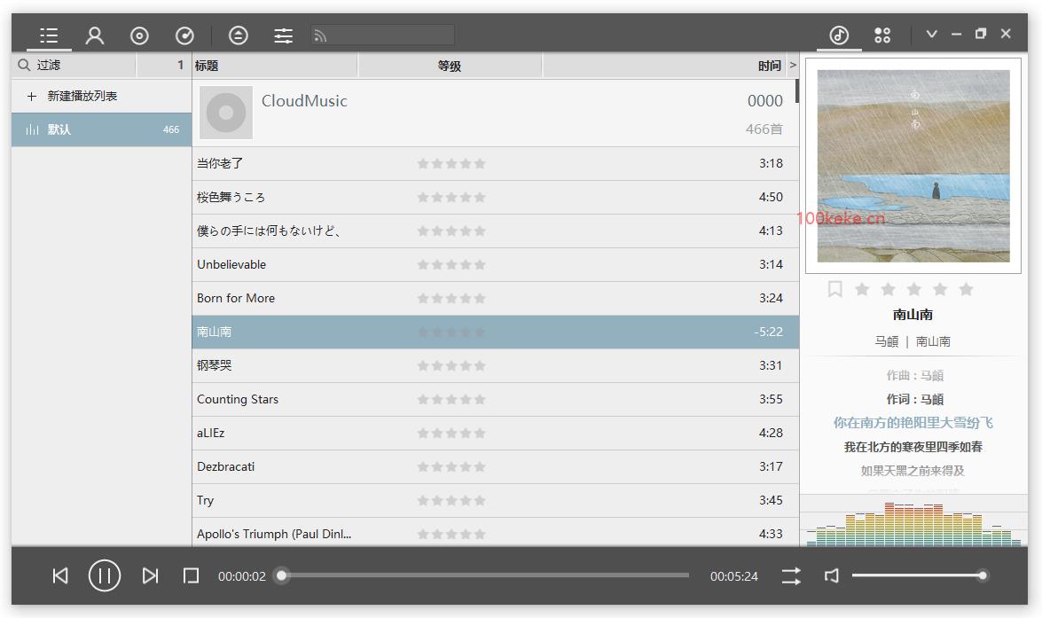 foobox 音乐播放器 基于foobar2000制作（6.1.6.5） 图示