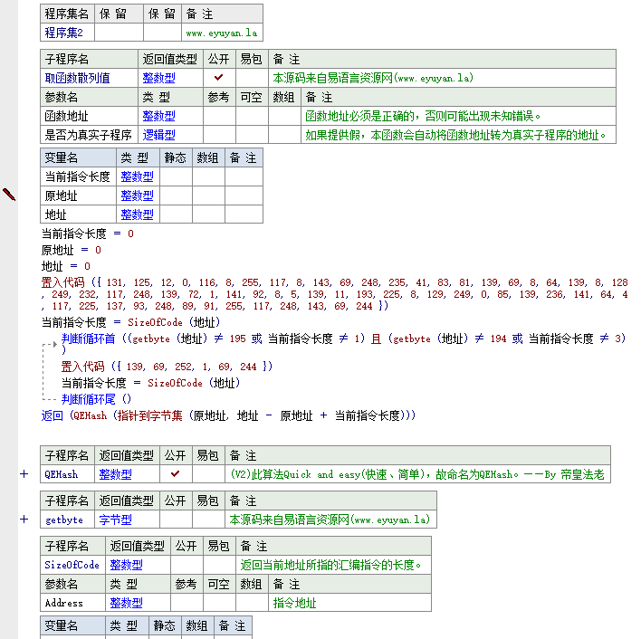 检查子程序代码是否被修改