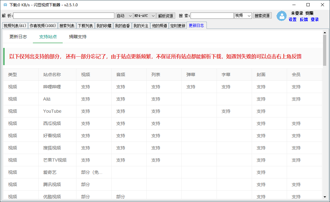 闪豆多平台视频下载器v2.5.1.0(闪豆视频下载器手机版)