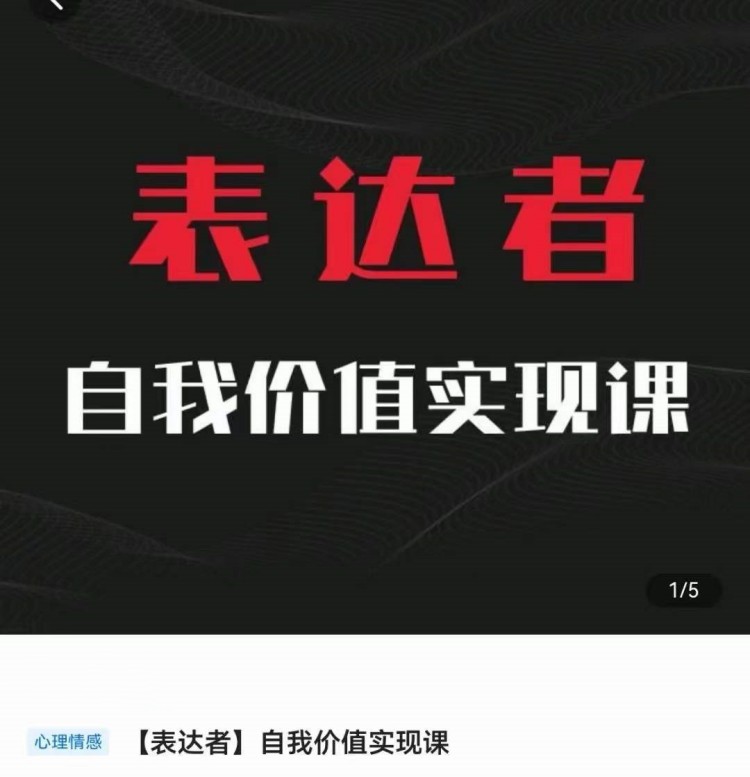 自我价值实现课，思辨盛宴极致表达预览图01