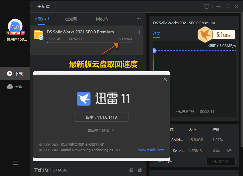 迅雷11 v11.2.2.1716 SVIP绿色版预览图01